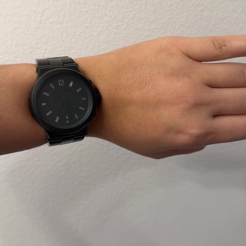 Michael Kors Black Stainless Steel Watch - Picture 7 of 11